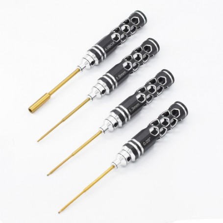 Destornilladores Allen 0.05'' - 1.3 - 1.5mmm 4.0mm x4 uds.