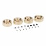 AXIAL SCX24 6mm Brass wheel weight with Hex adaptor x4 pcs