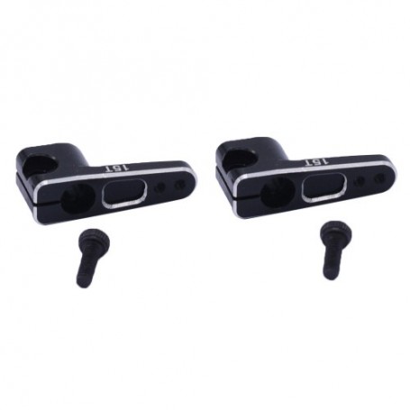 Horn Aluminio 15T Axial SCX24 Servo Traxxas Emax Negro