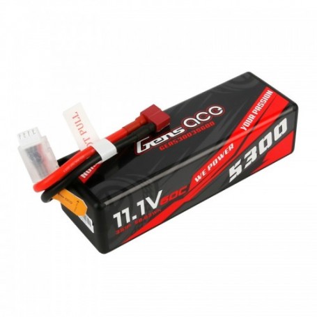 LiPo Battery GENS ACE 5300 mAh 11.1v 60C 3S1P T-Dean
