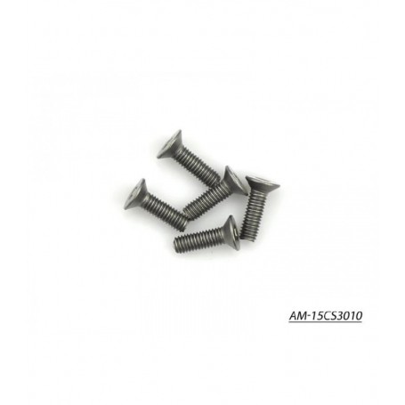 Titanium Screw allen countersunk head M3x10mm x5 pcs