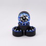 AXIAL SCX24 CNC Aluminum Screws-Style Beadlock wheels Blue x4 pcs