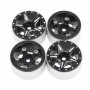 AXIAL SCX24 CNC Aluminum Starfish-Pro Beadlock wheels Black x4 pcs