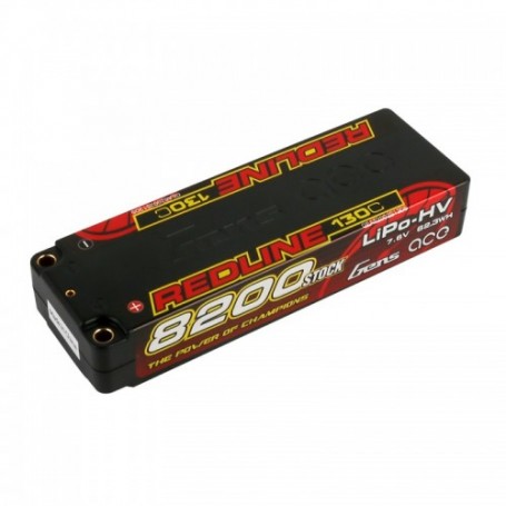 Gens Ace Redline 8200 mAh 7.6v HV 130C 5,0mm Bullet