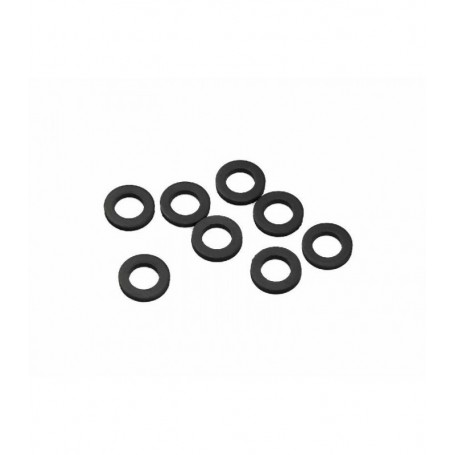 Rubber body mount spacer 6x10x1.5mm x8 pcs