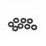 Rubber body mount spacer 6x12x1.5mmmm x8 pcs