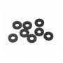 Rubber body mount spacer 6x14x1.5mm x8 pcs