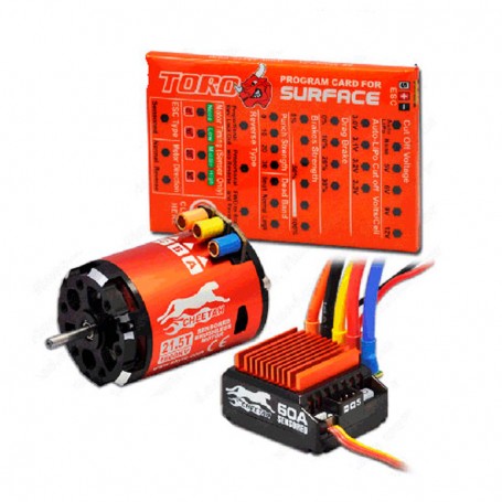 SkyRC Combo Cheetah 1/10 60A Sensored + 21.5T 1600KV