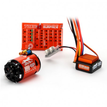 Combo SkyRC Cheetah 1/10 17.5T 1870kv + ESC 60A con sensor