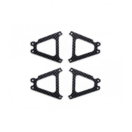 Rear lower suspension arms Carbon Medium stiffners Serpent X20 '23