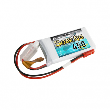 LiPo Gens ACE Soaring 450mAh 7.4v 30C with JST BEC