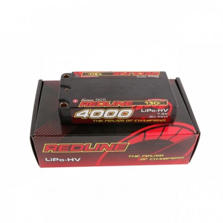 Bateria LiPo Gens ACE Redline 4000 mAh Shorty 7.6v 130C Banana 5mm