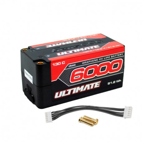 Ultimate Graphene HV LiPo Shorty 15.2v. 6000mAh 130C 5mm Bullet