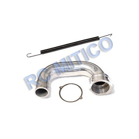 81082P - Codo de escape de ALUMINIO para 1/8