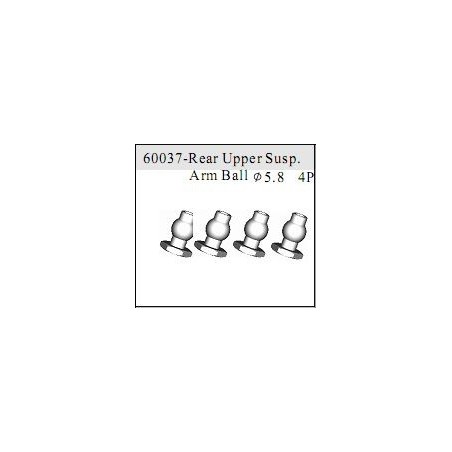 60037 - Rear Upper suspension Arm Ball O5.8 x 4 ud