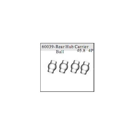 60039 - Rear Hub Carrier Ball O5.8 mm x4 uds.