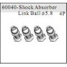 60040 - Shock Absorber Link Ball O5.8 x4 uds.