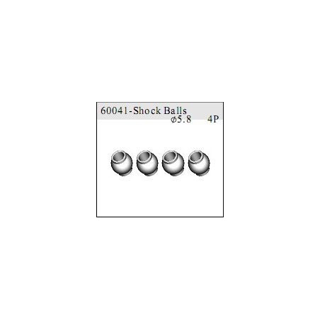 60041 - Shock Balls O5.8 x4 uds.