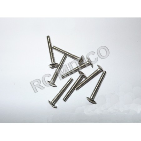 61021 - Cap Head Mechnical Screw 2.5x20 - 8 uds.