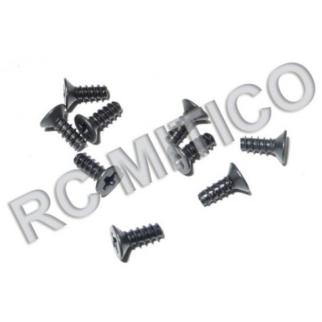 86077 - Countersunk Self Tapping screws 3x8 - 9u.