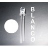 1 LED de color BLANCO - 10 mm