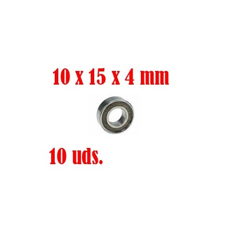 3RB-6700-2RS/10 - Rodamientos 10x15x4mm con Teflon