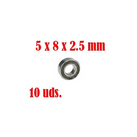 3RB-MR85-2RS/10 - Rodamientos 5x8x2.5 con Teflon