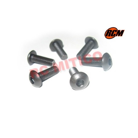 EPC074 - Tornillo cabeza boton 4x12 mm - 6 uds.