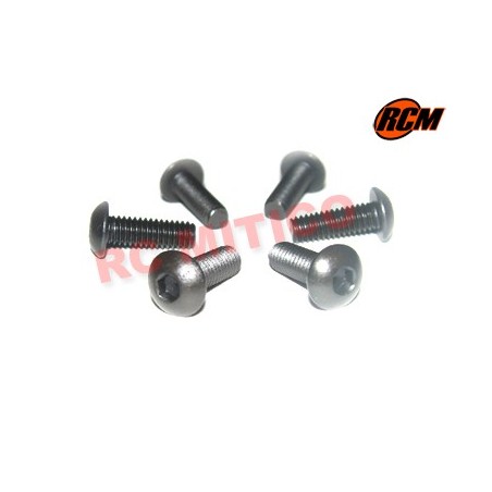 EPC075 - Tornillo cabeza boton 4x14 mm - 6 uds.