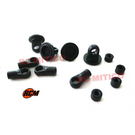 7230 - Set de rotulas y tapas de amortiguador