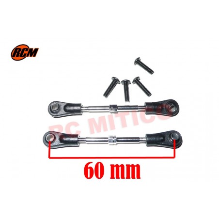 7517 - Tirantes delanteros sup. ajustables x2 uds.