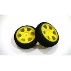6477 - Rueda Buggy 1/16 - Hex. 9 mm Amarilla x2 uds.