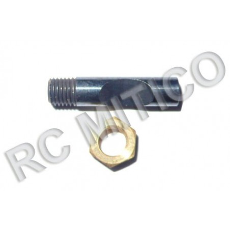 R098 - Shaft + nut for carburator