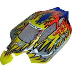 81344 - Carroceria Buggy 1/8 Nitro Naranja Llamas