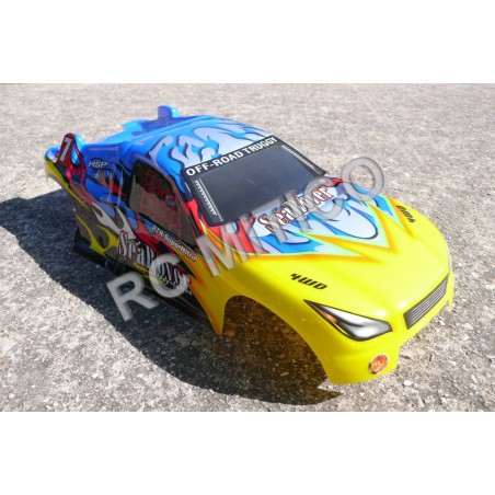 08501 - Carroceria AMARILLA y AZUL para Truggy 1/8