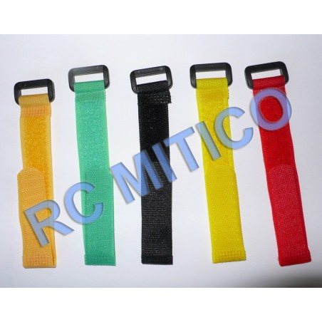 Cintas de colores para sujección de baterías