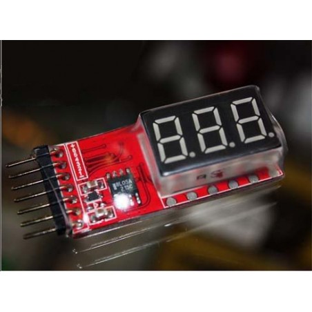 Indicador de voltaje de bateria para Li-Po