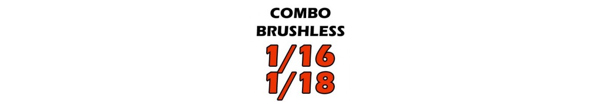 Combos Brushless para 1/16 - 1/18